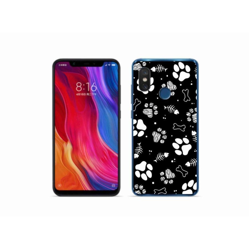 Gélový kryt mmCase na mobil Xiaomi Mi 8 - psie labky