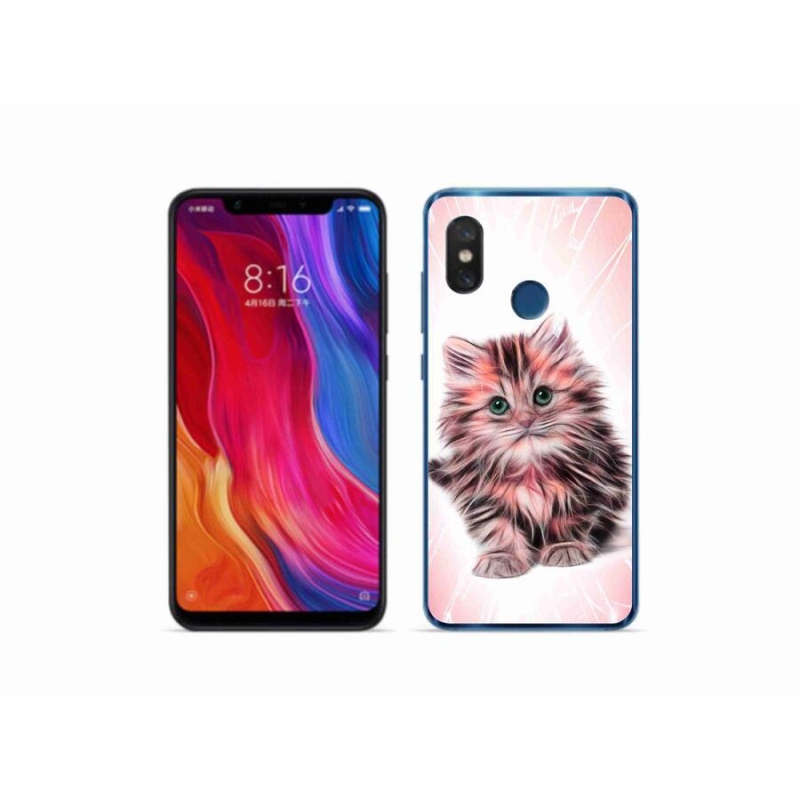 Gélový kryt mmCase na mobil Xiaomi Mi 8 - roztomilé mačiatko