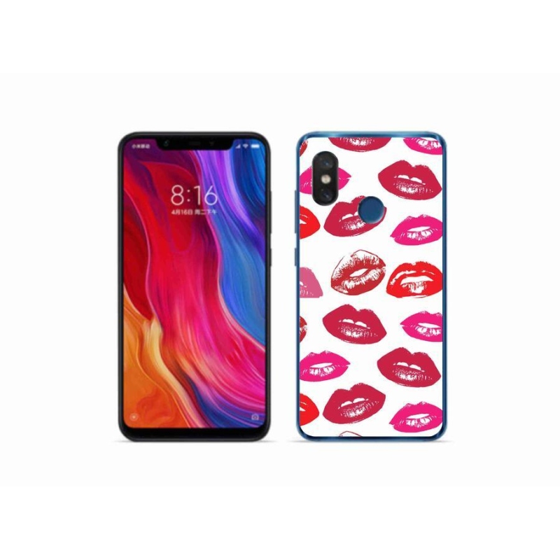 Gélový kryt mmCase na mobil Xiaomi Mi 8 - pery