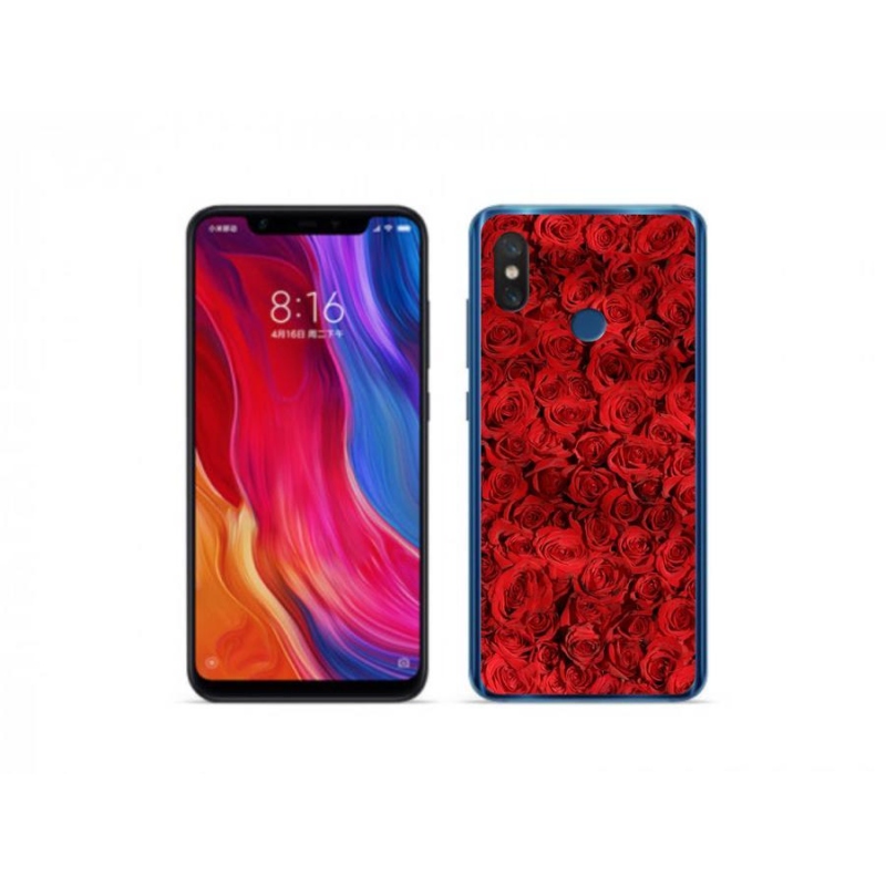 Gélový kryt mmCase na mobil Xiaomi Mi 8 - ruža