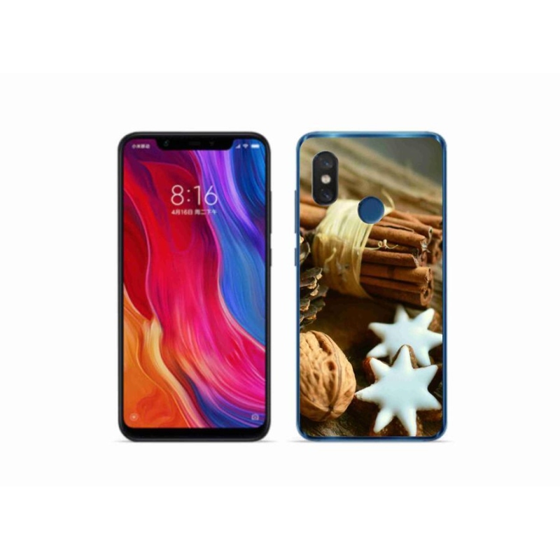 Gélový kryt mmCase na mobil Xiaomi Mi 8 - škorica a perníčky