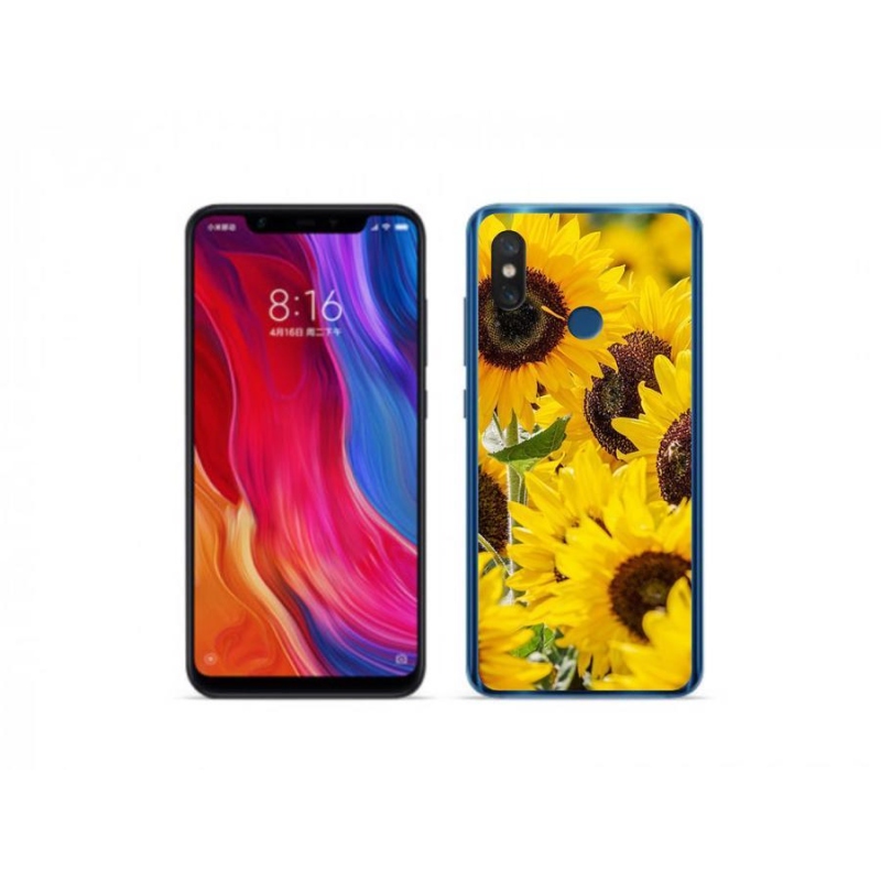 Gélový kryt mmCase na mobil Xiaomi Mi 8 - slnečnica