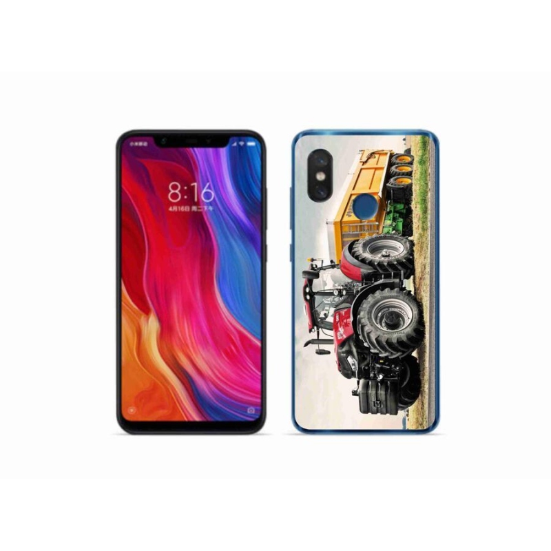 Gélový kryt mmCase na mobil Xiaomi Mi 8 - traktor 3