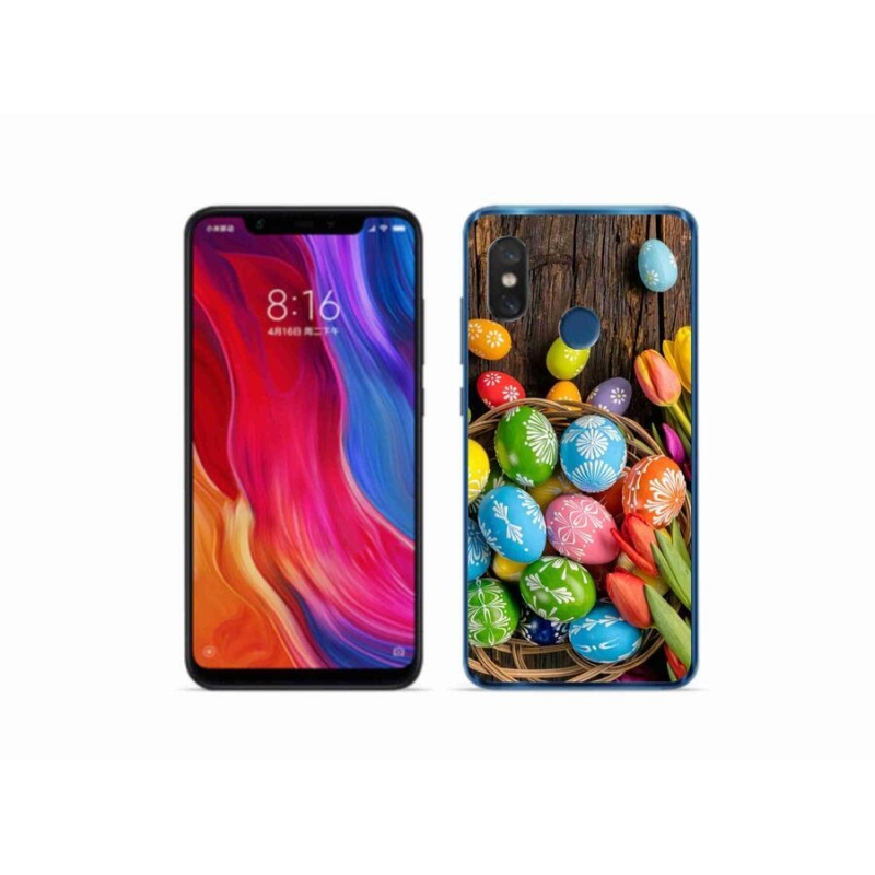 Gélový kryt mmCase na mobil Xiaomi Mi 8 - veľkonočné vajíčka