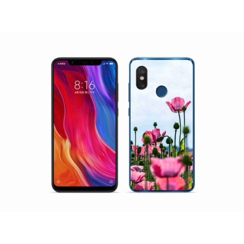 Gélový kryt mmCase na mobil Xiaomi Mi 8 - vlčí mak