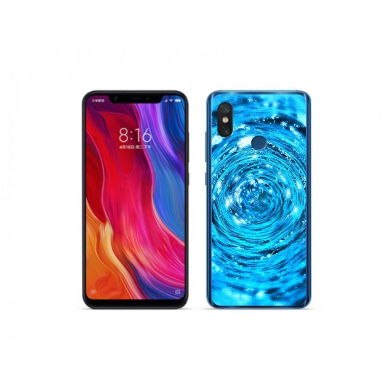 Gélový kryt mmCase na mobil Xiaomi Mi 8 - vodný vír