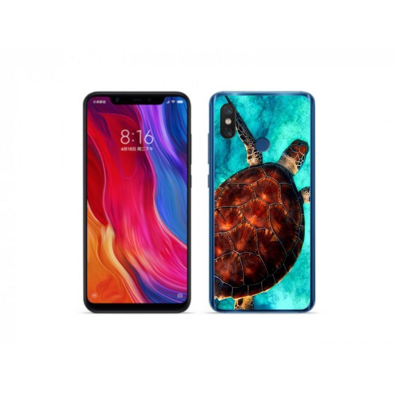 Gélový kryt mmCase na mobil Xiaomi Mi 8 - korytnačka