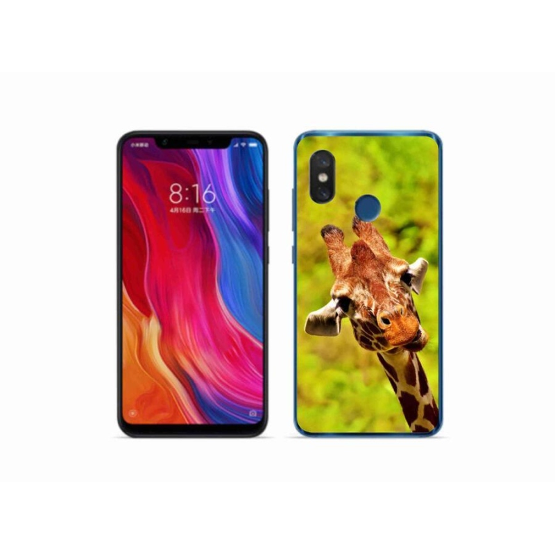 Gélový kryt mmCase na mobil Xiaomi Mi 8 - žirafa