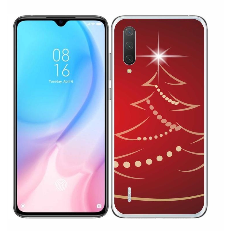 Gélový kryt mmCase na mobil Xiaomi Mi 9 Lite - kreslený vianočný stromček