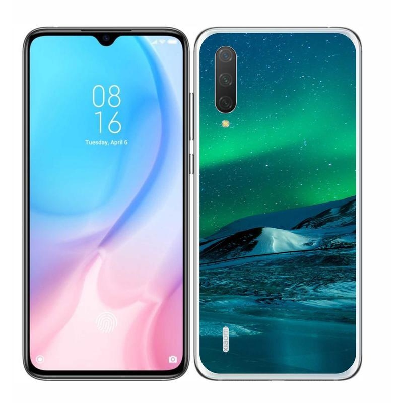 Gélový kryt mmCase na mobil Xiaomi Mi 9 Lite - polárna žiara