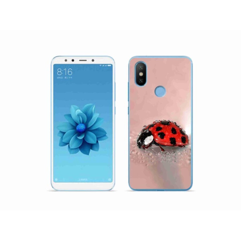Gélový kryt mmCase na mobil Xiaomi Mi A2 - lienka