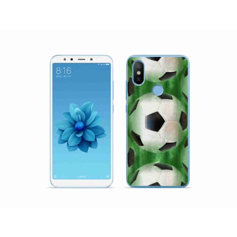 Gélový kryt mmCase na mobil Xiaomi Mi A2 - futbalová lopta