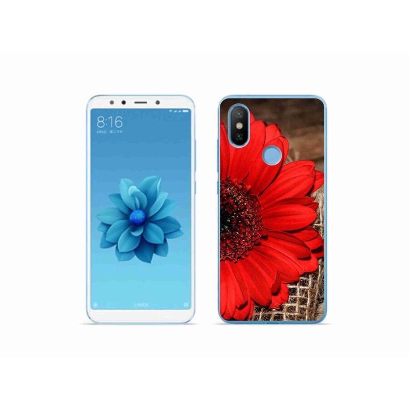 Gélový kryt mmCase na mobil Xiaomi Mi A2 - gerbera