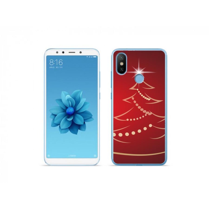 Gélový kryt mmCase na mobil Xiaomi Mi A2 - kreslený vianočný stromček