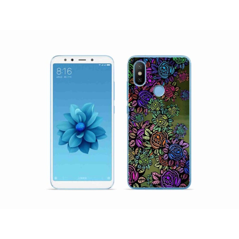 Gélový kryt mmCase na mobil Xiaomi Mi A2 - kvety 6