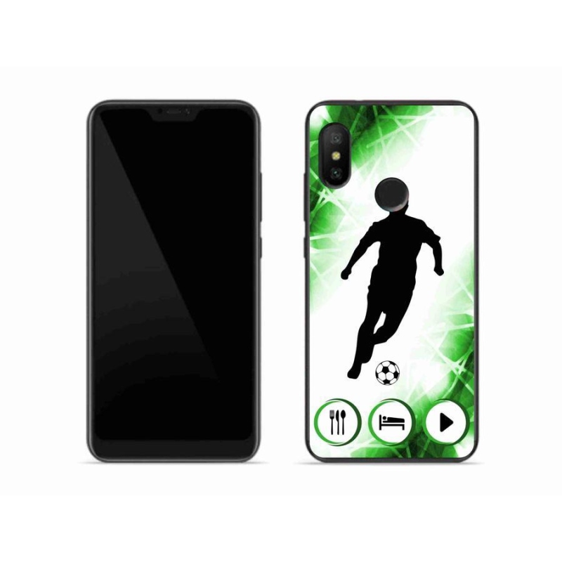 Gélový kryt mmCase na mobil Xiaomi Mi A2 Lite - futbalista