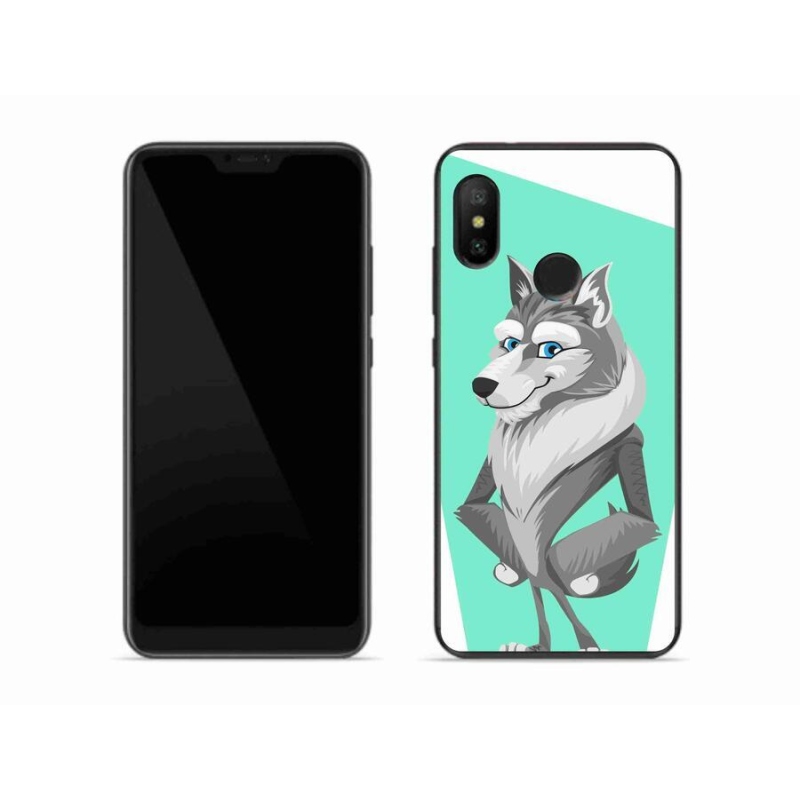 Gélový kryt mmCase na mobil Xiaomi Mi A2 Lite - kreslený vlk