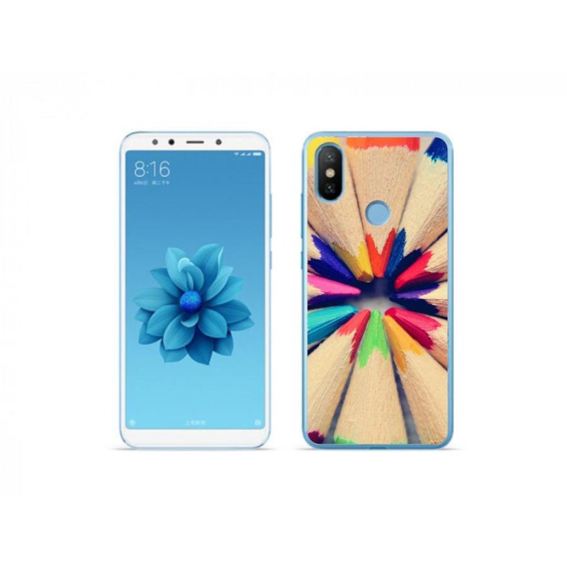 Gélový kryt mmCase na mobil Xiaomi Mi A2 - pastelky