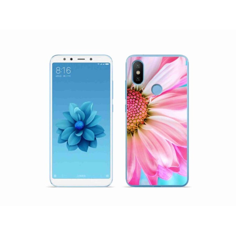 Gélový kryt mmCase na mobil Xiaomi Mi A2 - ružová kvetina