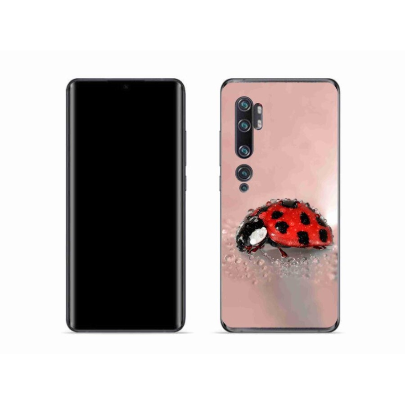 Gélový kryt mmCase na mobil Xiaomi Mi Note 10 - lienka