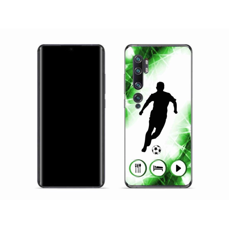 Gélový kryt mmCase na mobil Xiaomi Mi Note 10 - futbalista