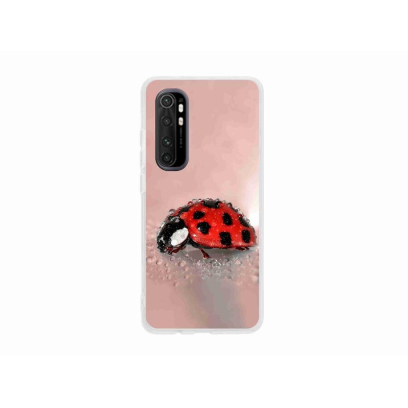 Gélový kryt mmCase na mobil Xiaomi Mi Note 10 Lite - lienka