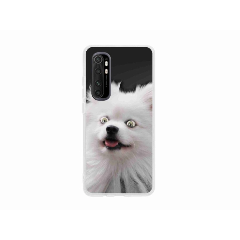 Gélový kryt mmCase na mobil Xiaomi Mi Note 10 Lite - biely špic