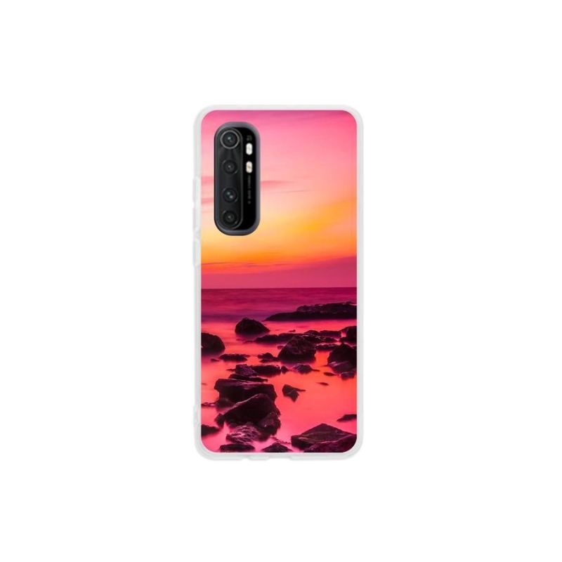 Gélový kryt mmCase na mobil Xiaomi Mi Note 10 Lite - more a žiara