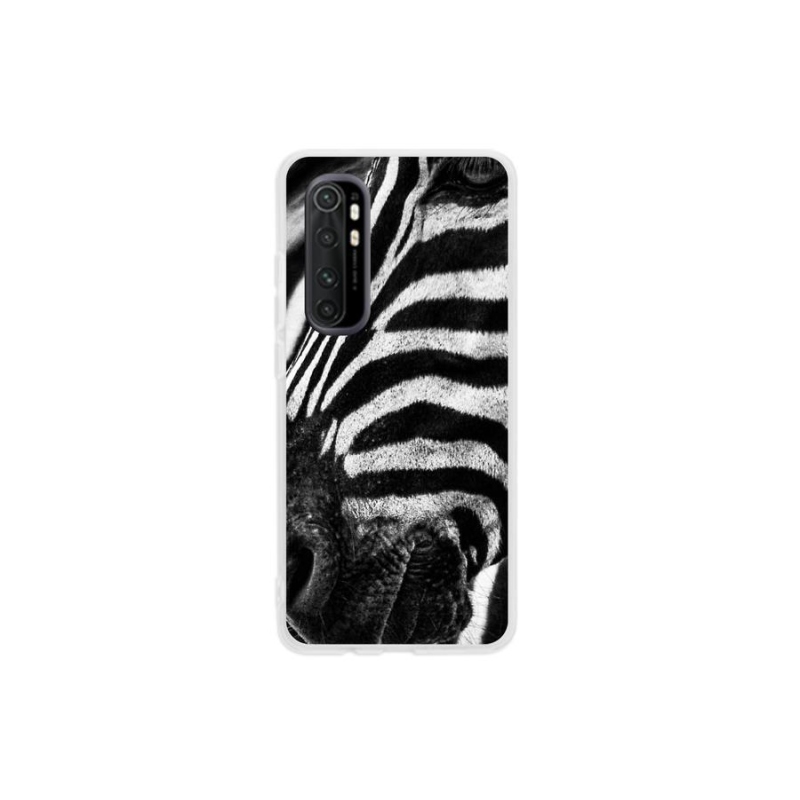 Gélový kryt mmCase na mobil Xiaomi Mi Note 10 Lite - zebra