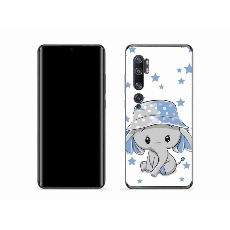 Gélový kryt mmCase na mobil Xiaomi Mi Note 10 - modrý slon