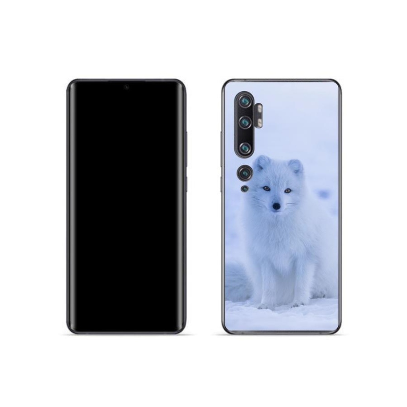 Gélový kryt mmCase na mobil Xiaomi Mi Note 10 - polárna líška