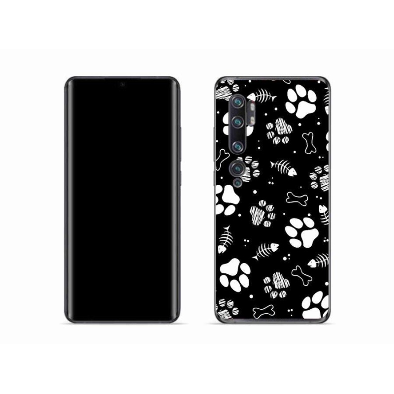 Gélový kryt mmCase na mobil Xiaomi Mi Note 10 - psie labky