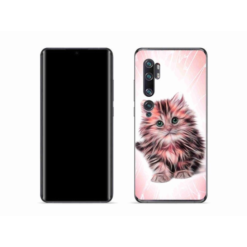 Gélový kryt mmCase na mobil Xiaomi Mi Note 10 - roztomilé mačiatko