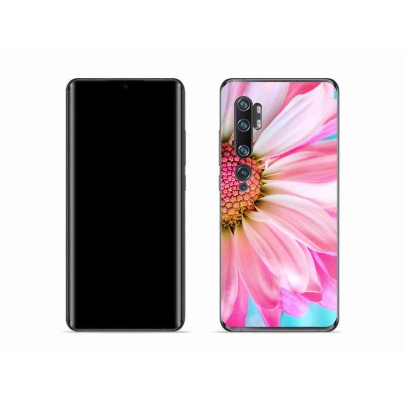 Gélový kryt mmCase na mobil Xiaomi Mi Note 10 - ružová kvetina