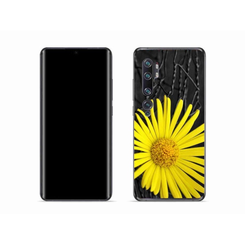 Gélový kryt mmCase na mobil Xiaomi Mi Note 10 - žltý kvet