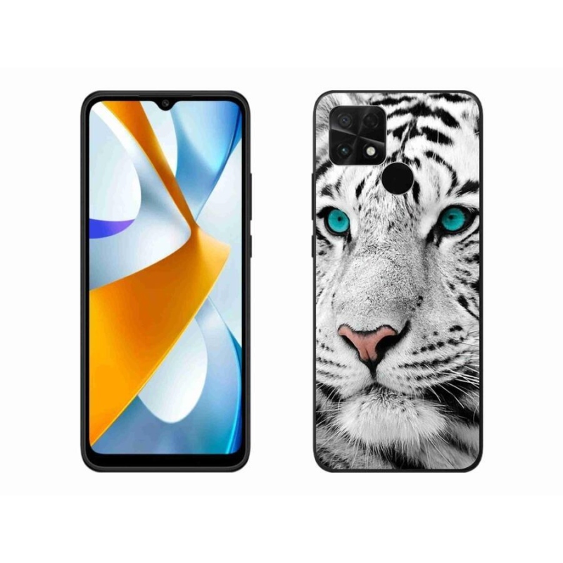 Gélový kryt mmCase na mobil Xiaomi Poco C40 - biely tiger