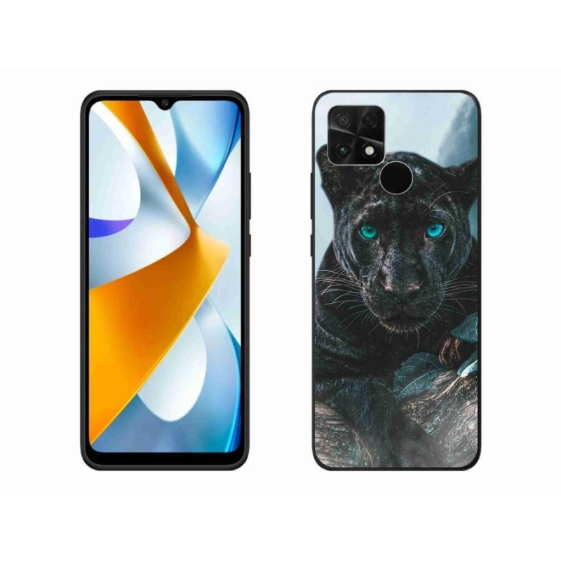 Gélový kryt mmCase na mobil Xiaomi Poco C40 - čierny panter