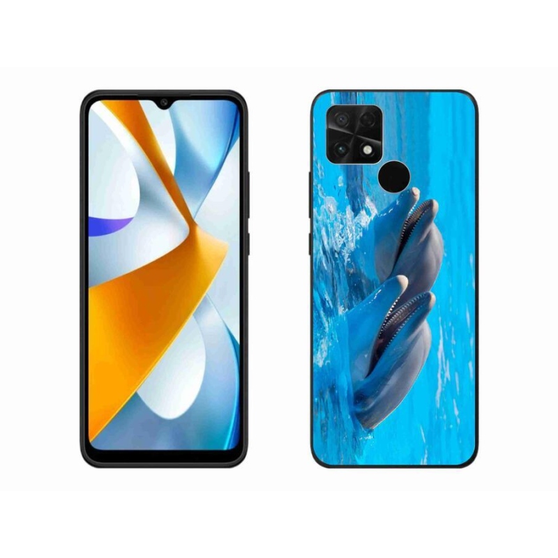 Gélový kryt mmCase na mobil Xiaomi Poco C40 - delfíny