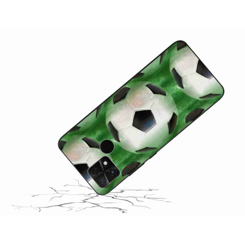 Gélový kryt mmCase na mobil Xiaomi Poco C40 - futbalová lopta