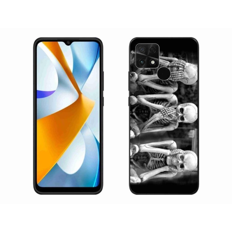 Gélový kryt mmCase na mobil Xiaomi Poco C40 - kostlivci