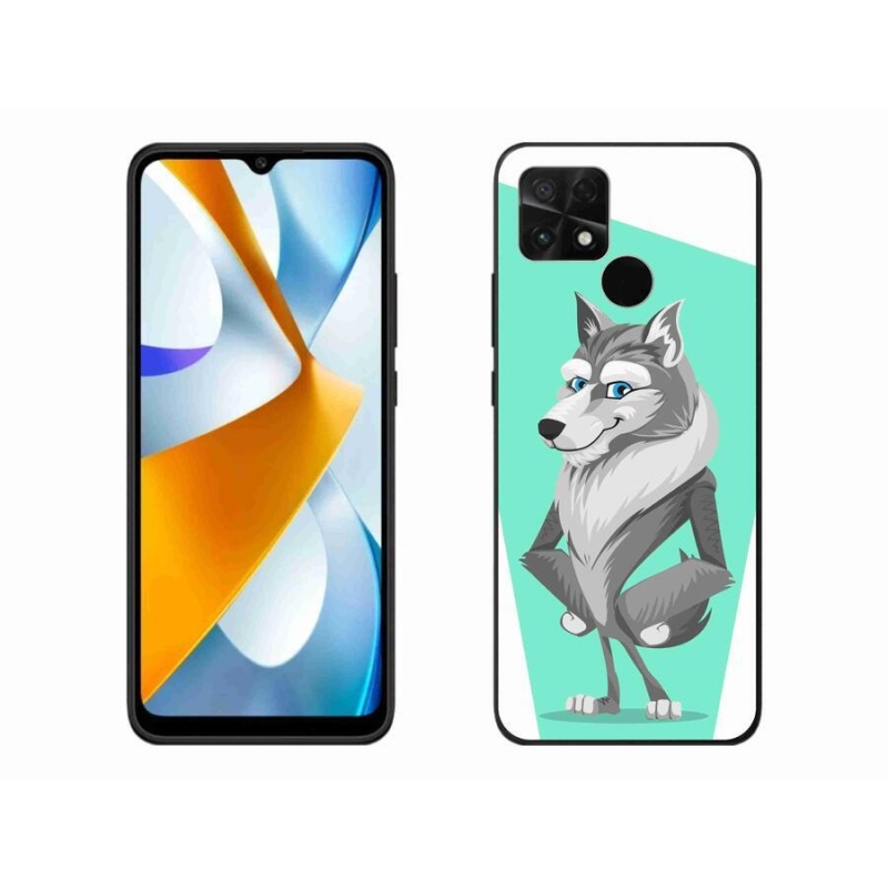 Gélový kryt mmCase na mobil Xiaomi Poco C40 - kreslený vlk