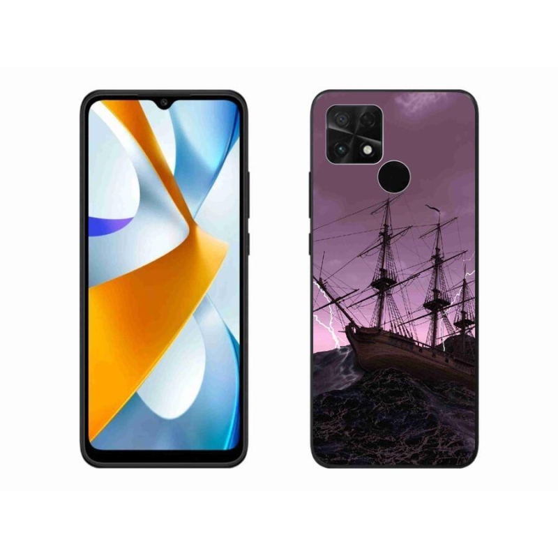 Gélový kryt mmCase na mobil Xiaomi Poco C40 - loď v búrke