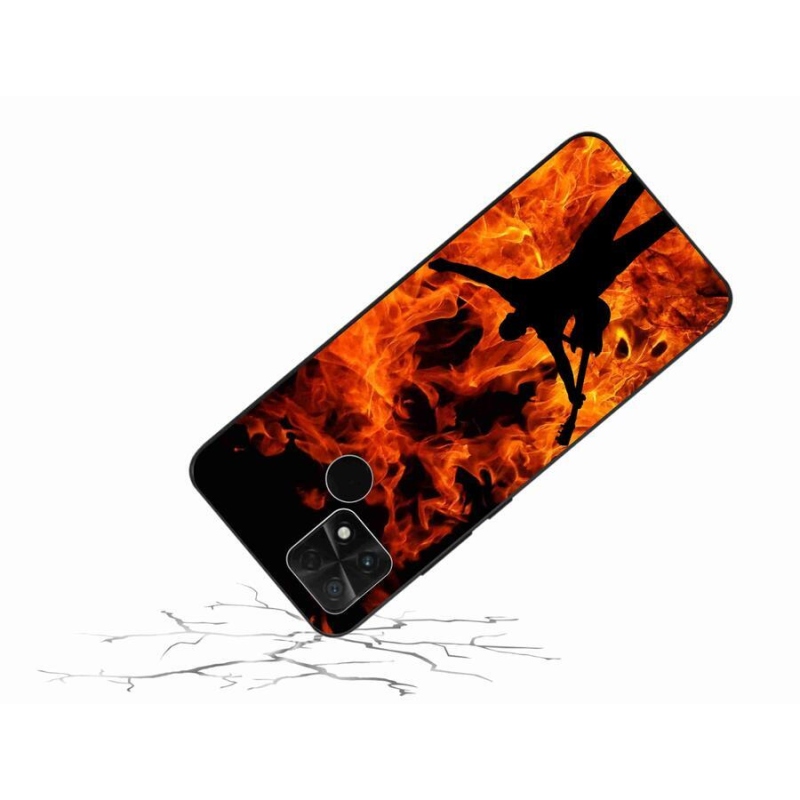 Gélový kryt mmCase na mobil Xiaomi Poco C40 - muzikant a oheň