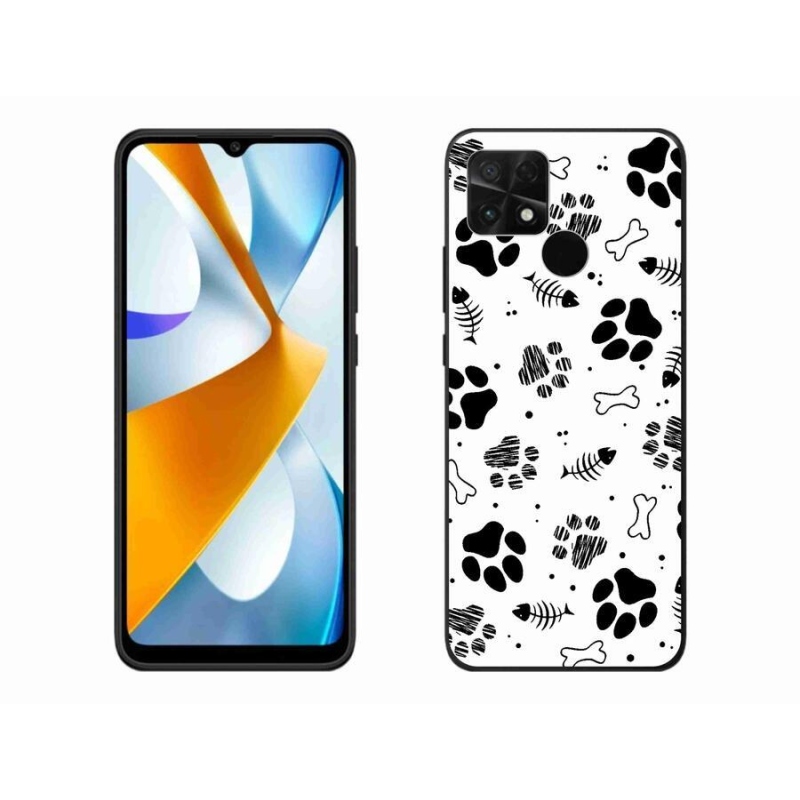 Gélový kryt mmCase na mobil Xiaomi Poco C40 - psie labky 1