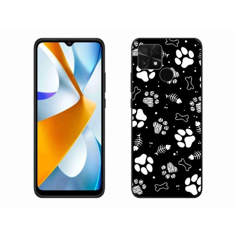 Gélový kryt mmCase na mobil Xiaomi Poco C40 - psie labky