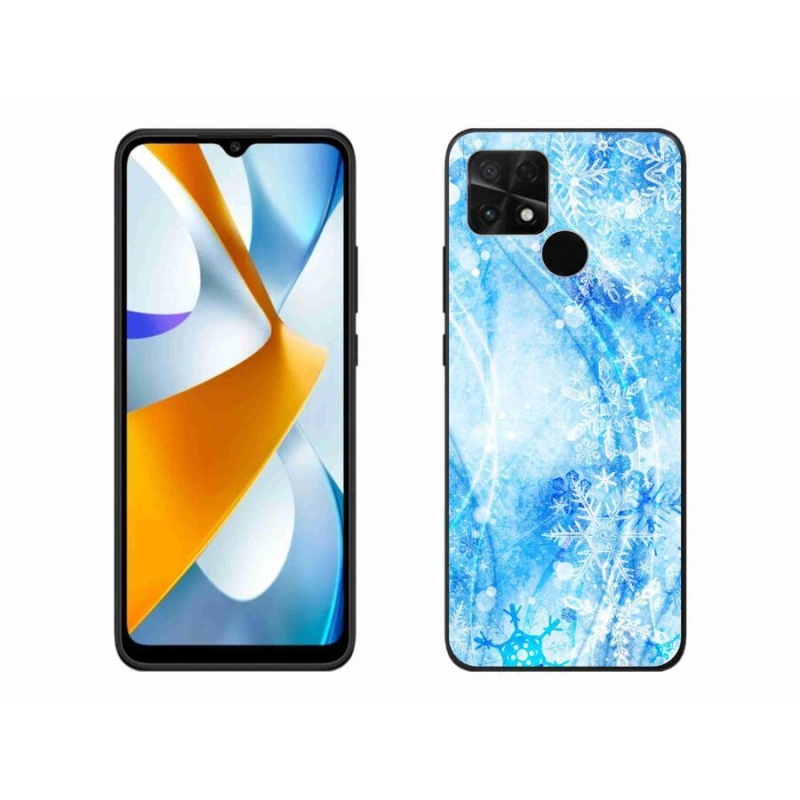 Gélový kryt mmCase na mobil Xiaomi Poco C40 - snehové vločky