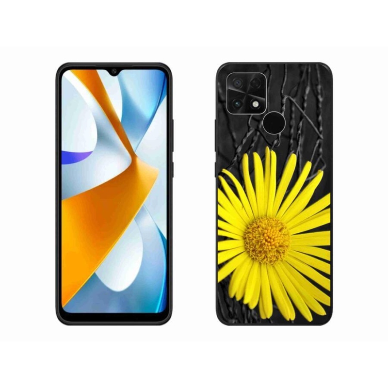 Gélový kryt mmCase na mobil Xiaomi Poco C40 - žltý kvet