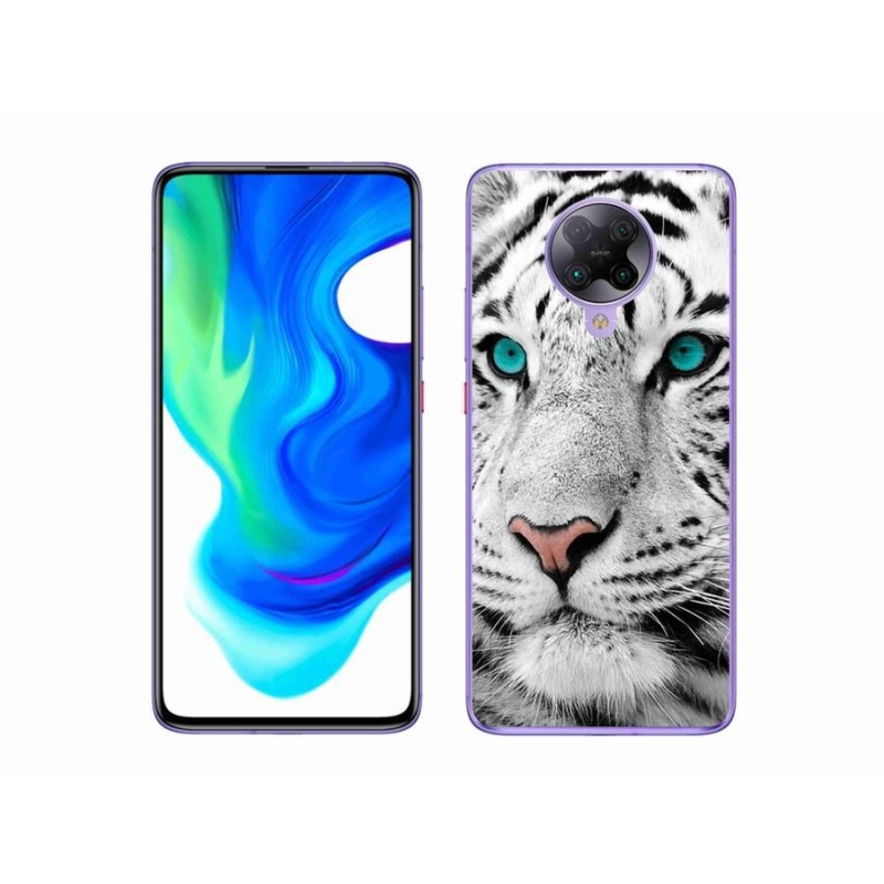 Gélový kryt mmCase na mobil Xiaomi Poco F2 Pro - biely tiger