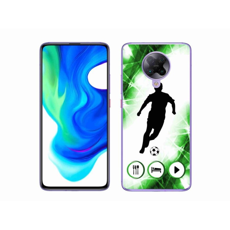 Gélový kryt mmCase na mobil Xiaomi Poco F2 Pro - futbalista