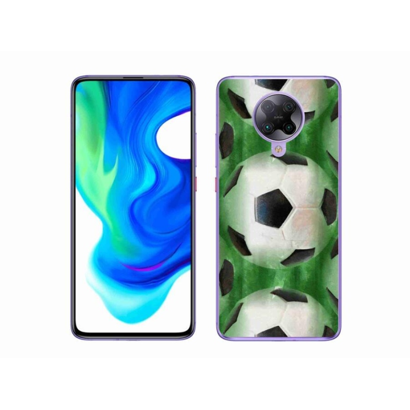 Gélový kryt mmCase na mobil Xiaomi Poco F2 Pro - futbalová lopta